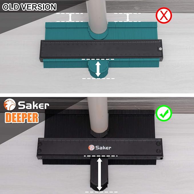 Saker Contour Gauge Profile Tool- Adjustable Lock-Precisely Copy Irregular - Image 2