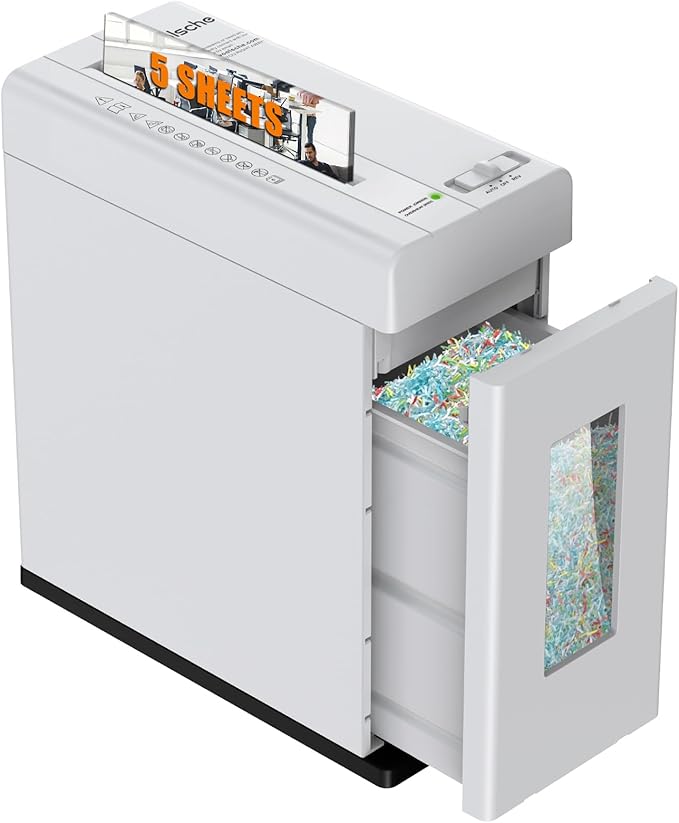 Suntiko Paper Shredder, 5-Sheet Micro Cut by SuntikoShredderLaminator
