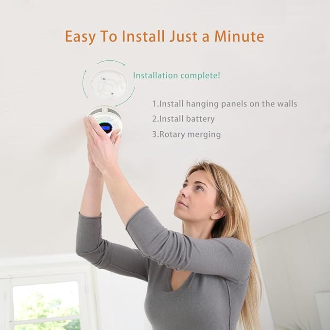 10-Year Battery Wireless Interconnected Smoke and Carbon Monoxide Detector - Image 6