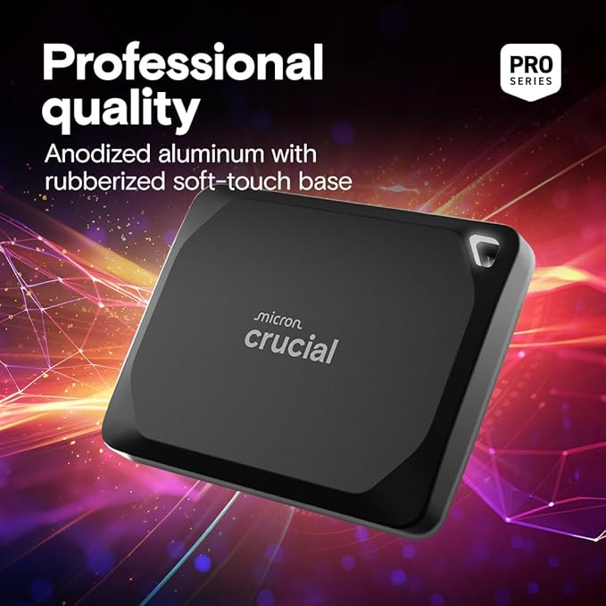 Crucial X10 Pro 2TB Portable SSD, 2000MB/s Write, USB 3.2 USB-C, External Solid - Image 6