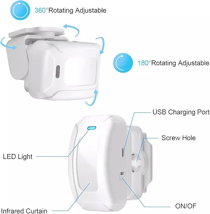 HENDUN Motion Sensor Door Bells Chime - Image 3