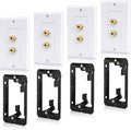 4 Pack Speaker Wall Plate with Low Voltage Mounting Bracket by Unknown