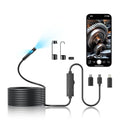 Borescope Camera with Light, 16.4FT Semi Rigid Snake, 1920P HD Borescope Camera by Vafafinder
