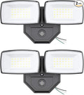 Onforu 32w 3200LM Dusk to Dawn Outdoor Lighting, 6500K Dual-Head Flood Light by Onforu
