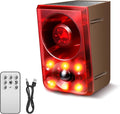 Solar Outdoor Motion Sensor Alarm, Dog Barking&Gunshot Sound, 130db Loud Noise by COTINSE