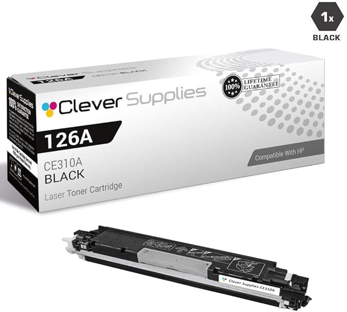 CS Replacement Compatible with HP TOPSHOT LaserJet Pro M275NW CE310A Black 126A - Image 2