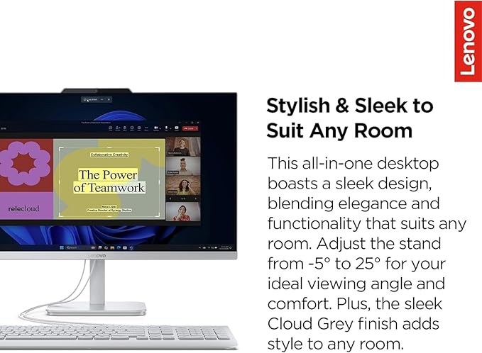 Lenovo IdeaCentre 24" FHD All-in-One Desktop Computer - Image 5