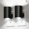 Brightown 2 Pack Black Night Lights Plug into Wall, Modern Night Light by Brightown