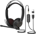 NUROUM HP11DU Wired Headset, Dual-Ear Headphones by Nuroum