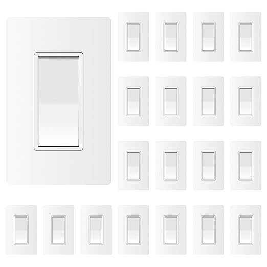 ThunderWay 3 Way Matte White Light Switch by ThunderWay