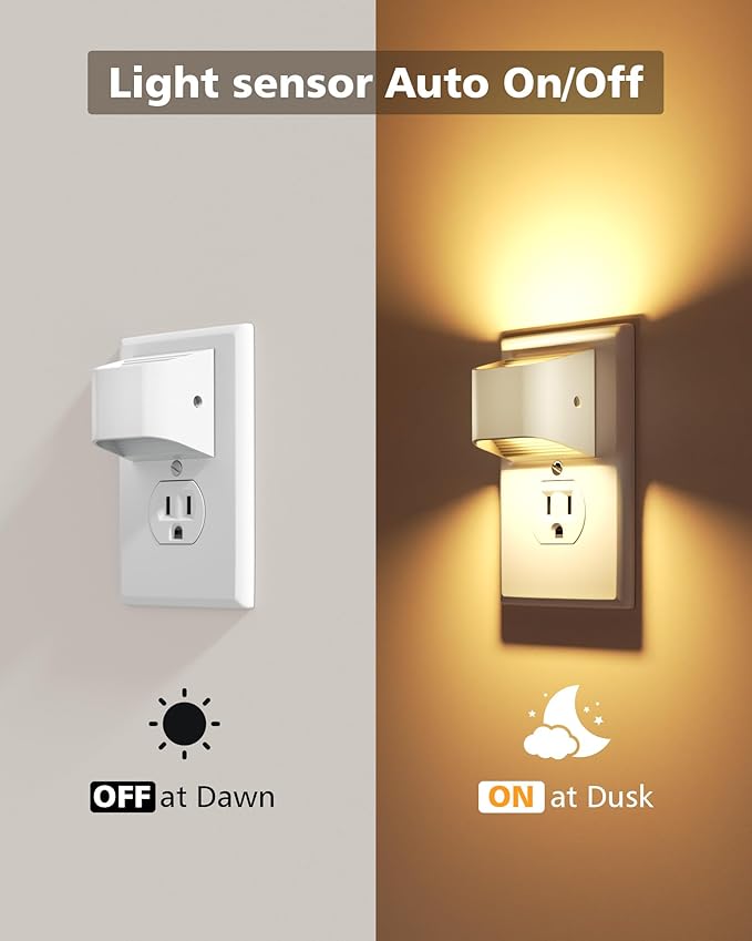 VOLISUN Night Lights Plug into Wall, 6 Pack Up and Down LED Night Light - Image 3