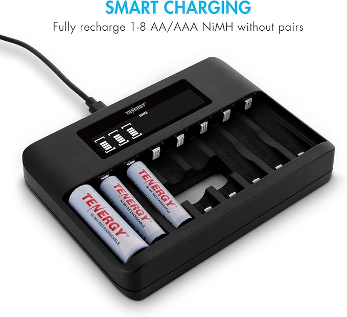 Tenergy TN480U 8-Bay LCD Display Fast Charger - Image 3