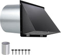 12 Inch Wall Vent Hood Exhaust Vent Cap Dryer Vent Cover, Exterior Hooded Wall by JYINCPED