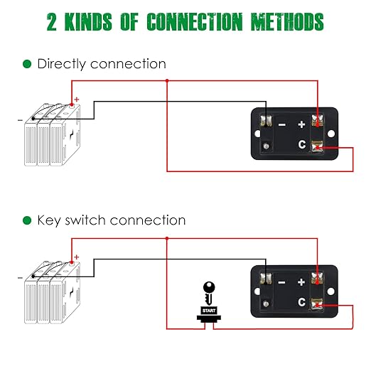 Yooreal 12/24V Battery Fuel Gauge Indicator, Battery Capacity Monitor - Image 4