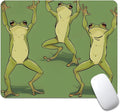Three Dancing Frogs Square Mouse pad, Waterproof, Anti Slip Rubber Base by Goodsprout