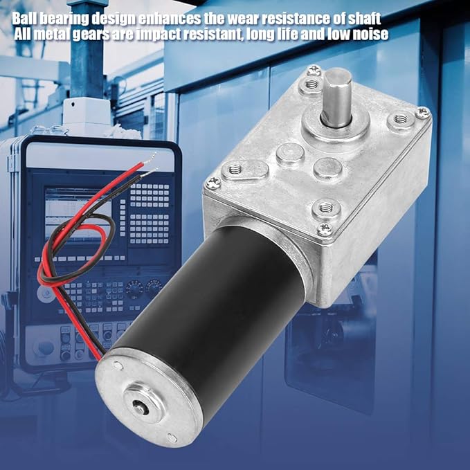 Reversible Gear Motor, 24V 8mm Shaft Gear Motor High Torsion Speed Reduce - Image 2