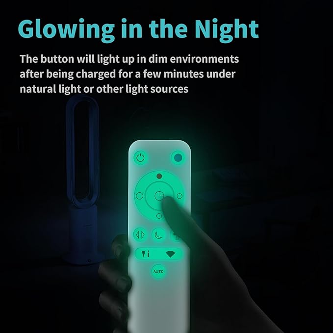 LUNOAOA Upgrade Glowing Fan Remote Control Replacement No Setup - Image 3