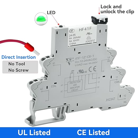 UL Listed 2Pcs Electromagnetic Relay - Image 2