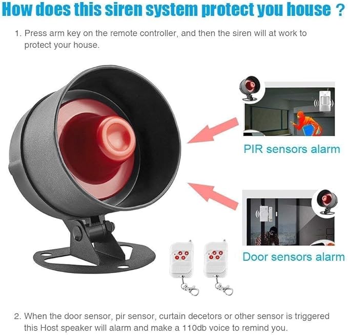 KERUI Standalone Home Office Shop Security Alarm System Kit, Wireless Loud - Image 9