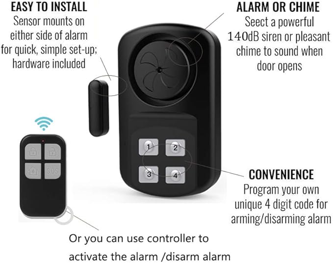HENDUN Outdoor Door Alarm with Remote Keypad, Waterproof IP67, Inground Pool - Image 3