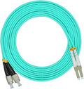 Jeirdus 2Meters 6ft LC to FC Duplex 50/125 10G OM3 Multi-Mode Fiber Optic Cable by Jeirdus