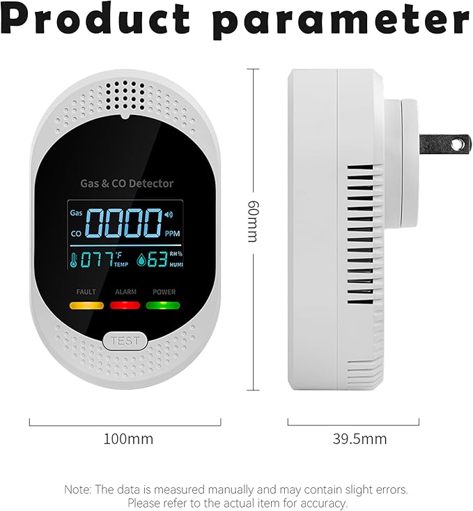 4PCS 4-in-1 Carbon Monoxide & Natural Gas Detectors - Image 9