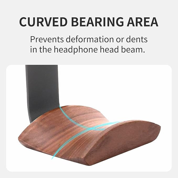 Mt.Jun Wood Headphone Wall Mount Holder, - Image 3