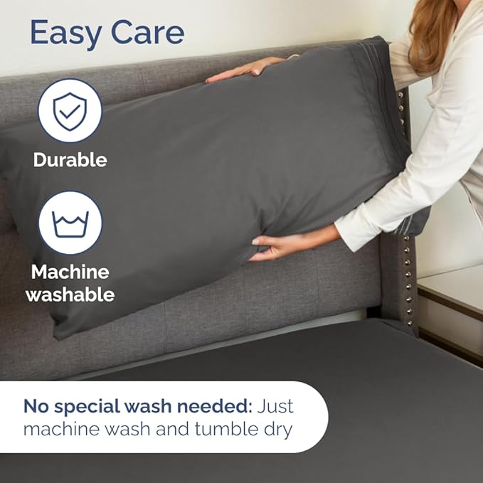 Split Head King Sheet Set – 4 Piece Flex Split Top King Sheets - Image 8