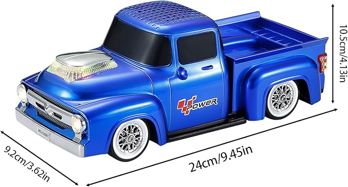 WSTER WS-538 Retro Pickup Truck Bluetooth Replica Speaker – Portable Wireless - Image 9