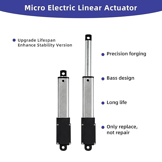 2 Inch 28lbs Mini Stroke 12V Electric Linear Actuator 4mm/sec Linear Motion - Image 8