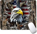 American Flag Eagle rip Oak camo Square Mouse pad, Waterproof, Anti Slip Rubber by Goodsprout