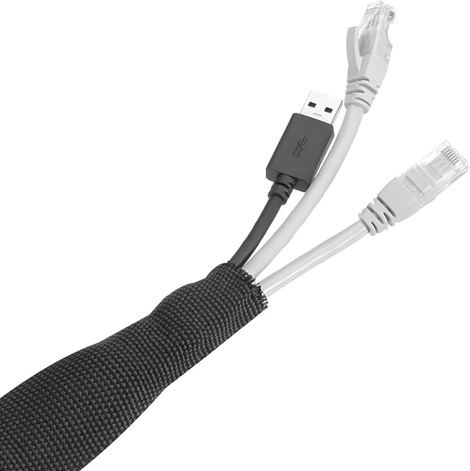 MECCANIXITY Braided Cable Sleeves Heat Shrinkable Fabric Sleeving, Network - Image 5