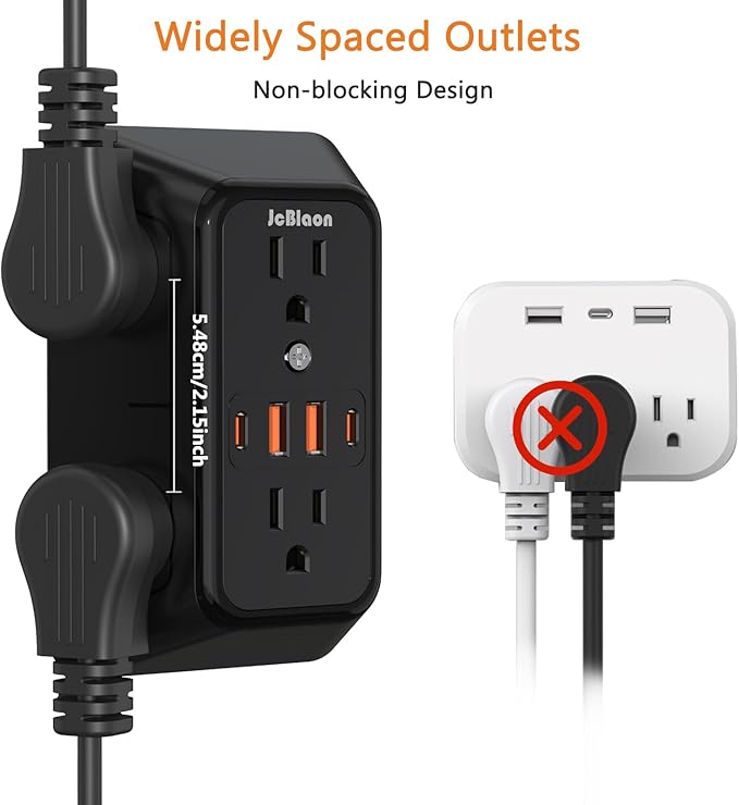 USB Wall Charger Power Strip Surge Protector - Image 5