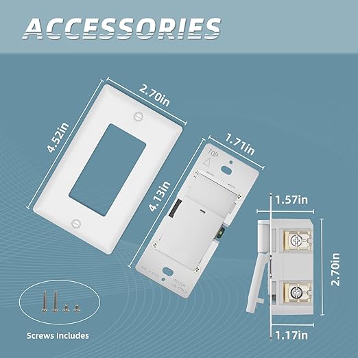 ECOELER Single Pole Occupancy Motion Sensor Light Switch, PIR Infrared Motion - Image 6