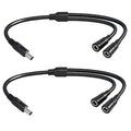 1.3FT 5.5mmx2.5mm 14AWG 12V/24V DC Power Splitter 1Male to 2Female High Power by IMIYORE
