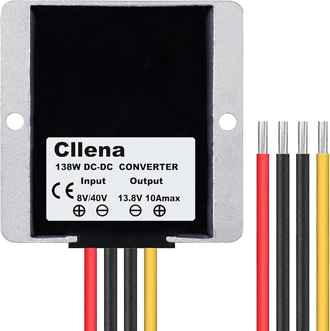 Cllena DC 8V-40V to 13.8V 10A Automatic Buck Boost Converter Step Down/Up - Image 4