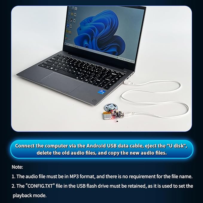 Voice Module, MP3 Music Sound Chips, 16MB Sound Module - Image 4