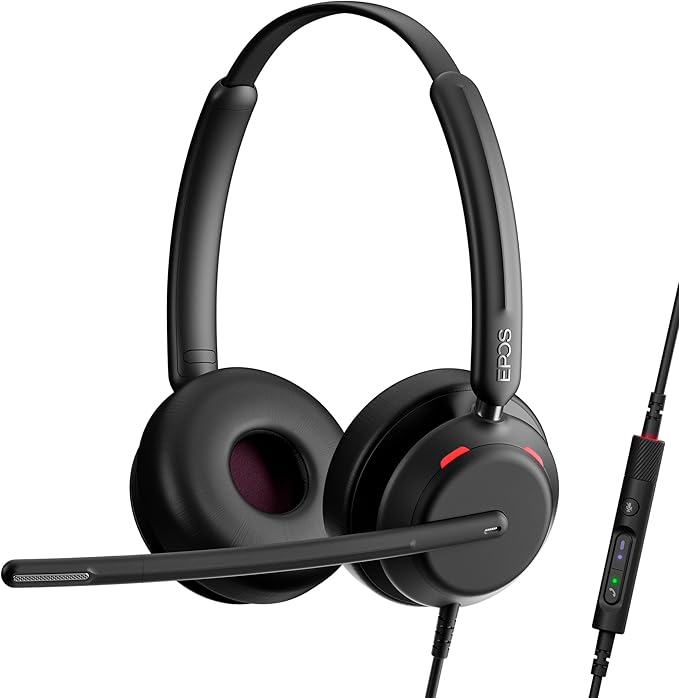 EPOS Impact 760 Dual-Sided USB-C and USB-A Wired Office Headset by EPOS