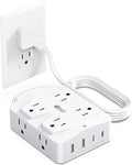 35W Fast Charging SUPERDANNY 4-Outlet 4-USB Power Strip by SUPERDANNY