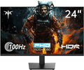 KTC 24 Inch 1080P Full HD Computer Monitor, 100Hz HDR10 Frameless Gaming Monitor by KTC