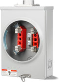 125 Amp Meter Socket, 4 Jaw Meter Base, 600V 3 Wire Ringless Type, by JINDOUZI
