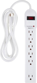 Amazon Basics Surge Protector Power Strip, 790 Joules, LED Indicator, 6ft by AmazonBasics