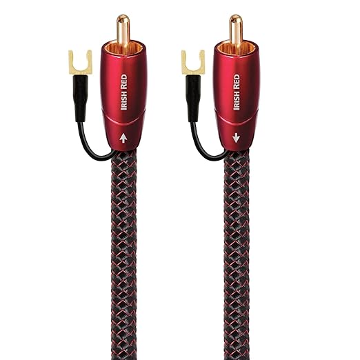 AudioQuest 5m Irish Red RCA Low-Frequency Subwoofer Audio Interconnect Nylon by AudioQuest