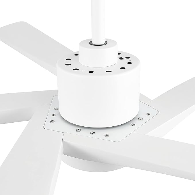 WINGBO 54" DC Ceiling Fan with Lights and Remote Control, 5 Carved Wood Blades - Image 9