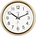 OSTAR Atomic Wall Clock, 11 Inch Round Battery Operated Clock by TrulySilentClocks