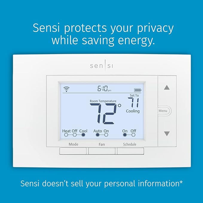 Sensi Smart Thermostat, 100 Years Of Expertise, Data Privacy, Programmable - Image 2