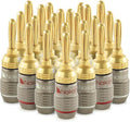 Nakamichi FanLock Excel Series 24k Gold Plated Banana Plugs 10 AWG by Nakamichi