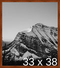 Frame It Easy 33 x 38 Russet Wood Frame by FrameItEasy