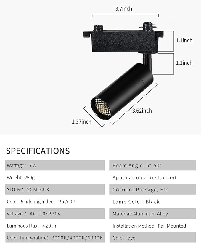 Gpaillumic LED Track Lighting Heads Compatible - Image 4