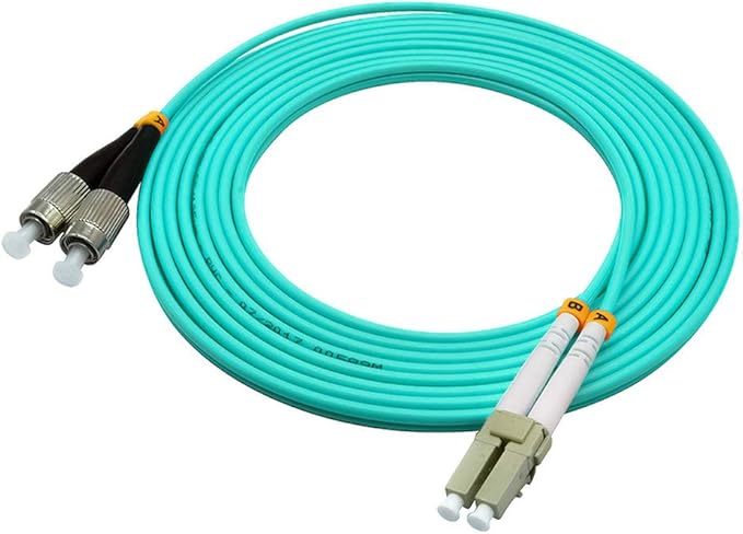 Jeirdus 15Meters 49ft LC to FC Duplex 50/125 10G OM3 Multi-Mode Fiber Optic - Image 4